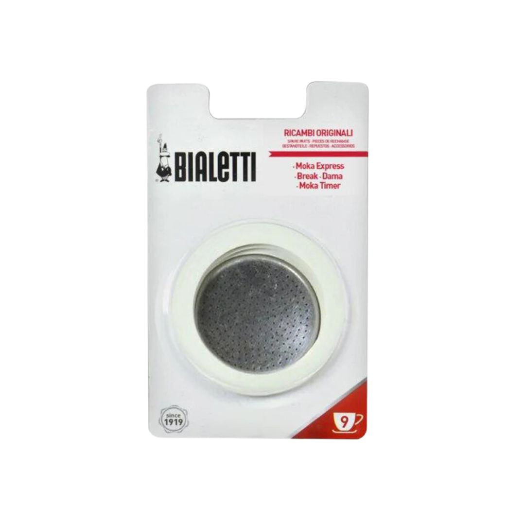 Bialetti Moka Express Silicon Gasket + Filter Plate