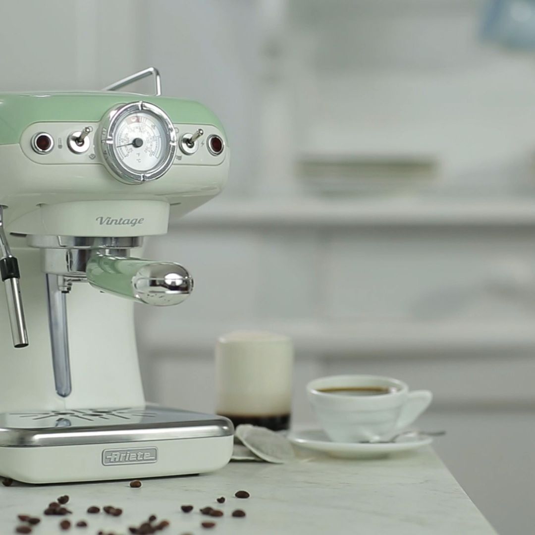 Ariete Vintage Espresso Coffee Machine 1389 Green
