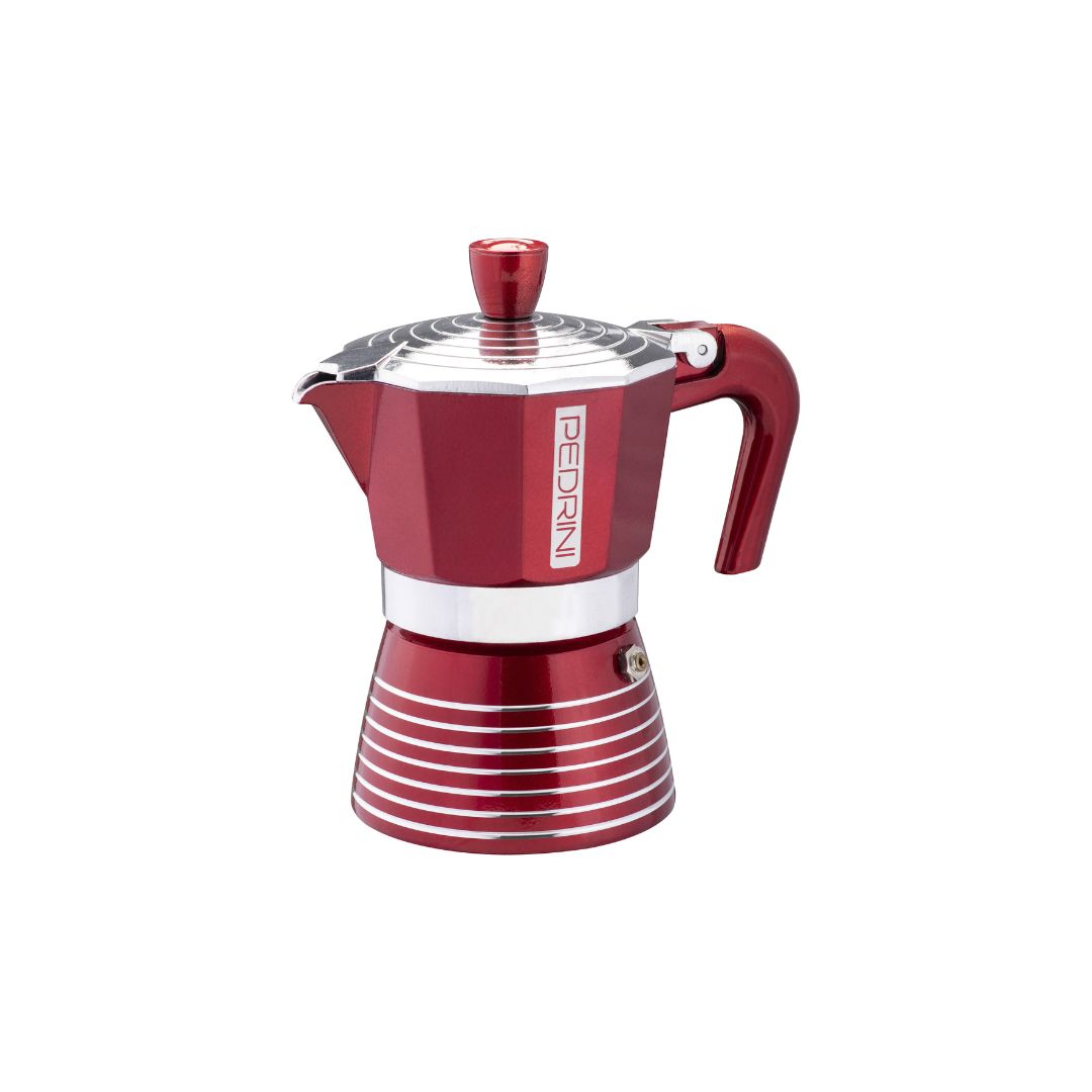 Pedrini INFINITY - Colour, Modern Design Stovetop Coffee maker
