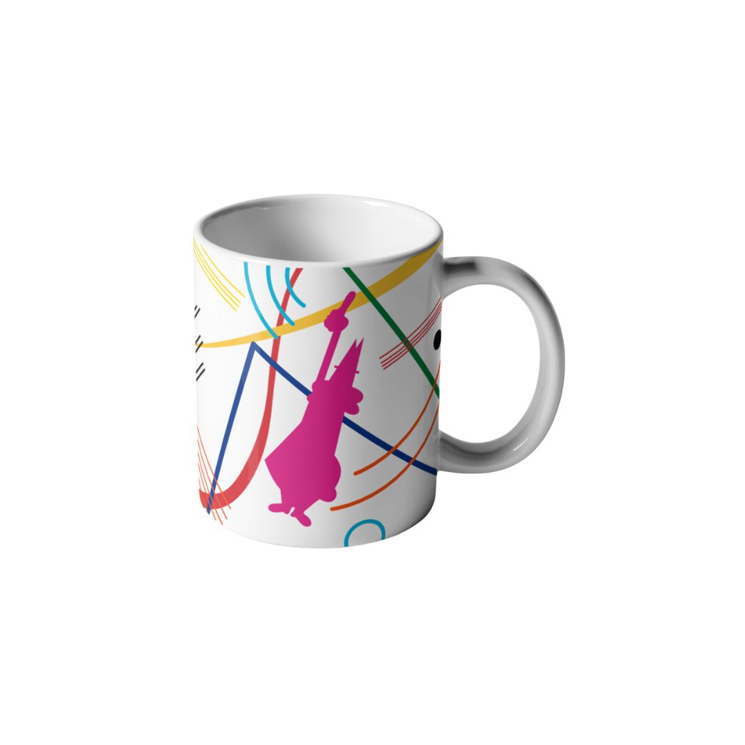 Bialetti Kandinsky Mug – Artistic Ceramic Coffee Cup with Abstract Design