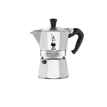 Bialetti Moka Express 2-Cup Stovetop Espresso Maker – Classic Italian Aluminum Coffee Percolator