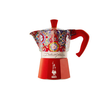 Bialetti Moka Express Dolce & Gabbana 3 Tazze – Luxury Stovetop Espresso Maker with Iconic Italian Design