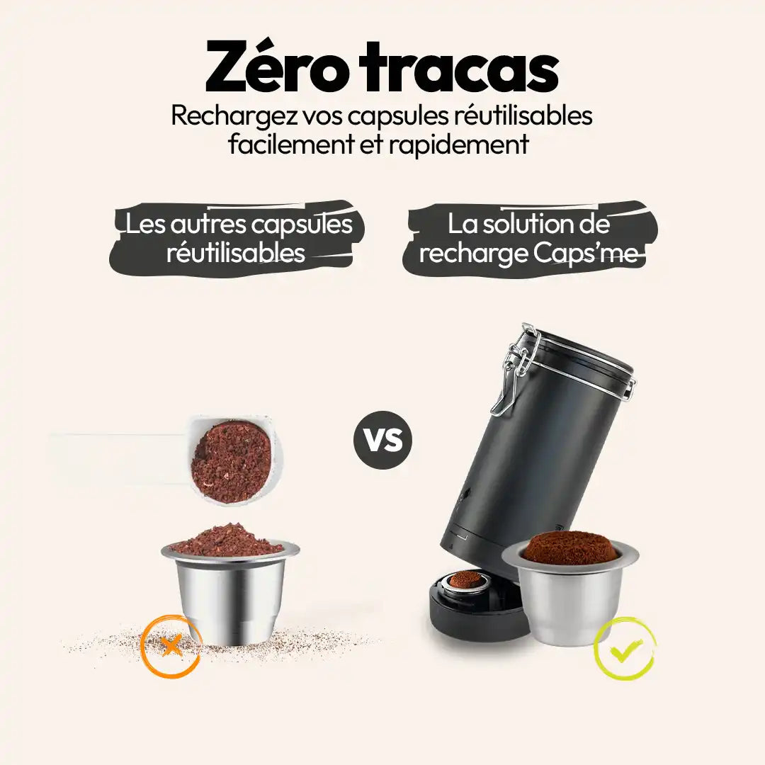 Caps' Me – Reusable Stainless Steel Capsule for Nespresso® Machines