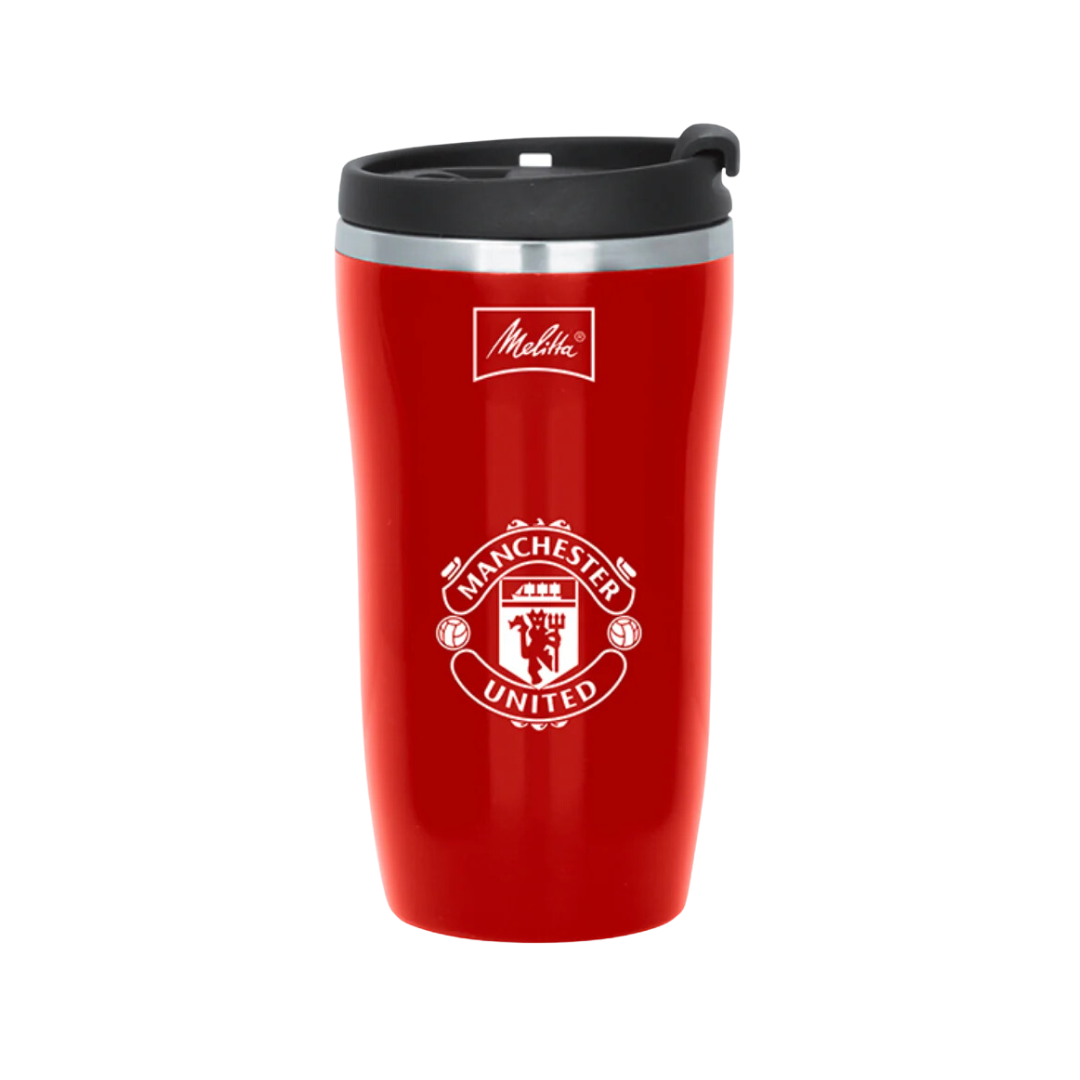 Man Utd Thermal Travel Mug, 250ml, Red