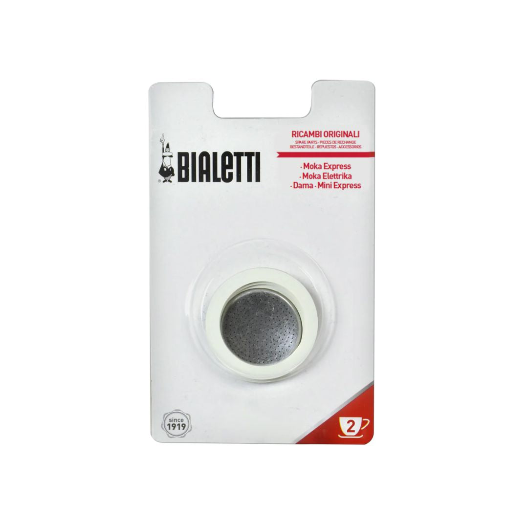 Bialetti Moka Express Silicon Gasket + Filter Plate