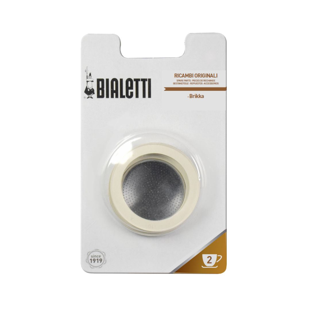 Bialetti Brikka 3 Rubber Gasket + 1 Filter Plate