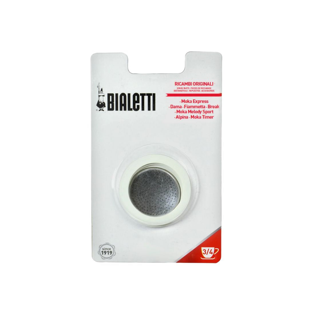 Bialetti Moka Express Silicon Gasket + Filter Plate