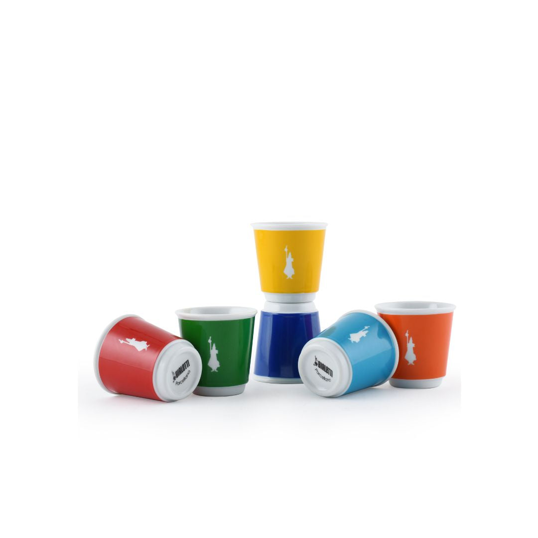 Bialetti Set 6 Bicchierini Supercolor