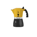 Bialetti Brikka Limited Edition Yellow 2-Cup Stovetop Espresso Maker with Black Base and Handle​