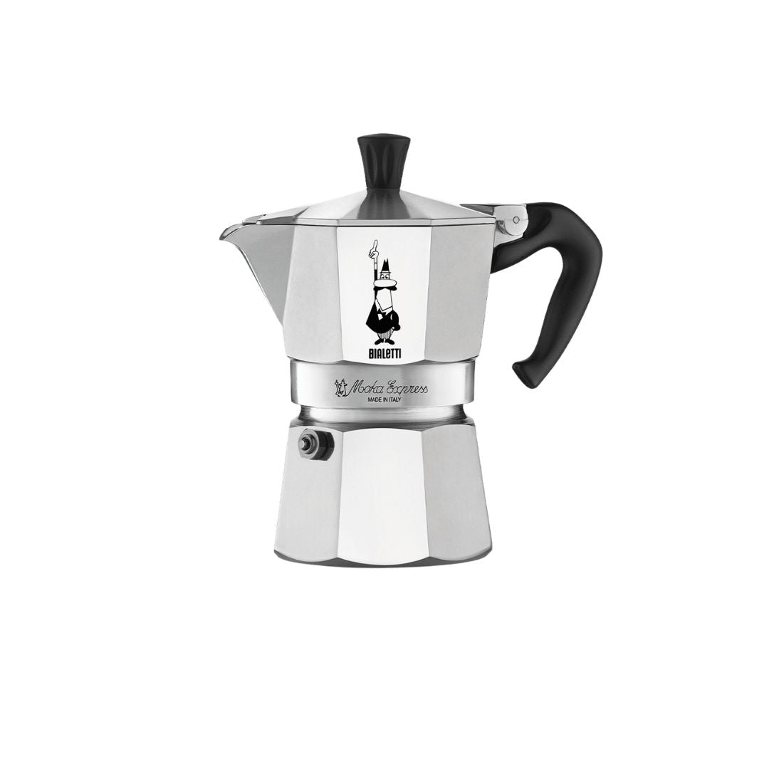 Bialetti Moka Express 2-Cup Stovetop Espresso Maker – Classic Italian Aluminum Coffee Percolator