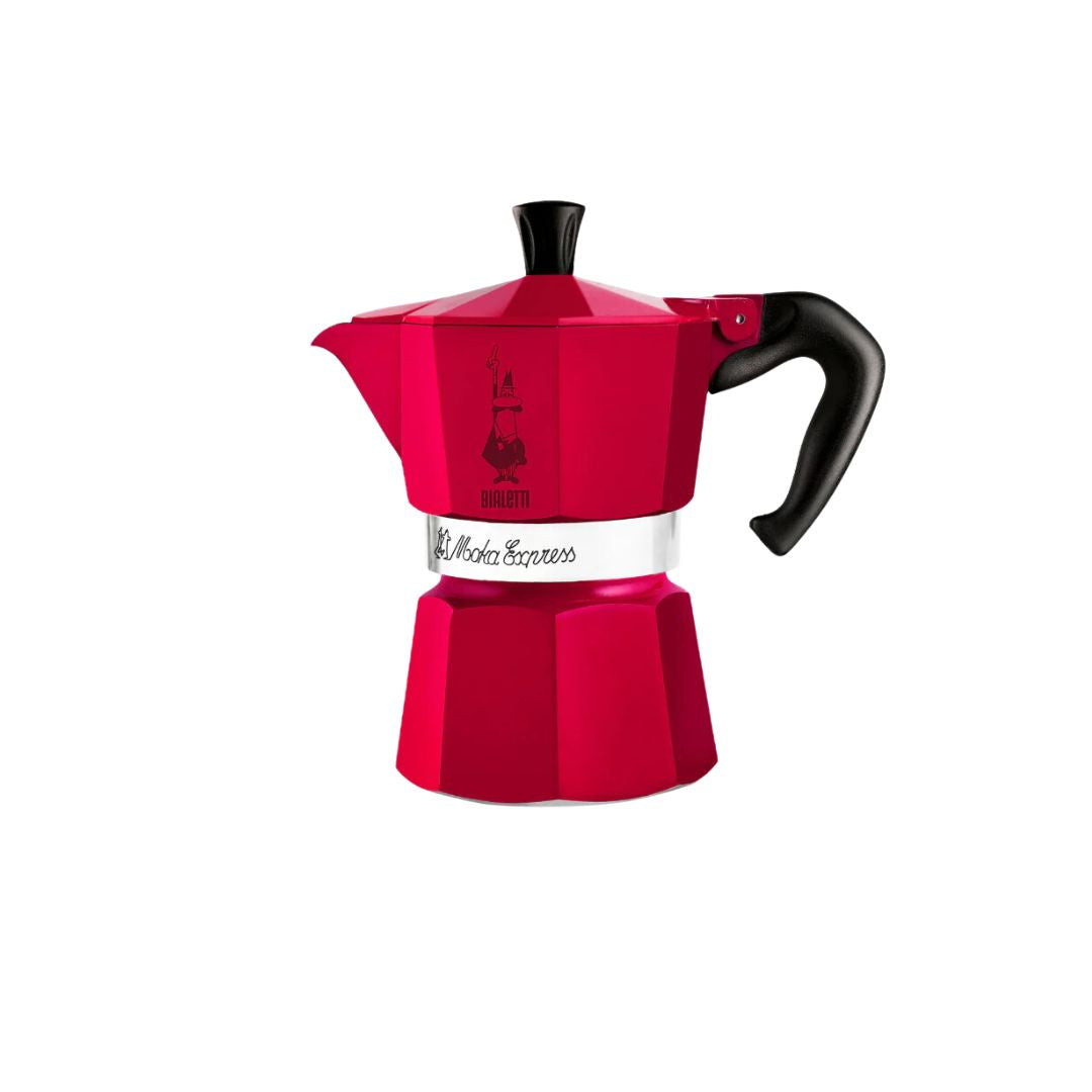 Bialetti Moka Express Cherry – Bold Red Italian Stovetop Espresso Maker