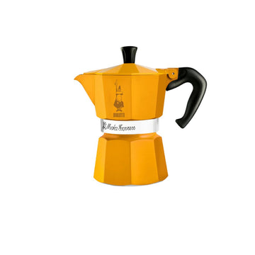 Bialetti Moka Express Ochre – Classic Stovetop Espresso Maker in Warm Yellow
