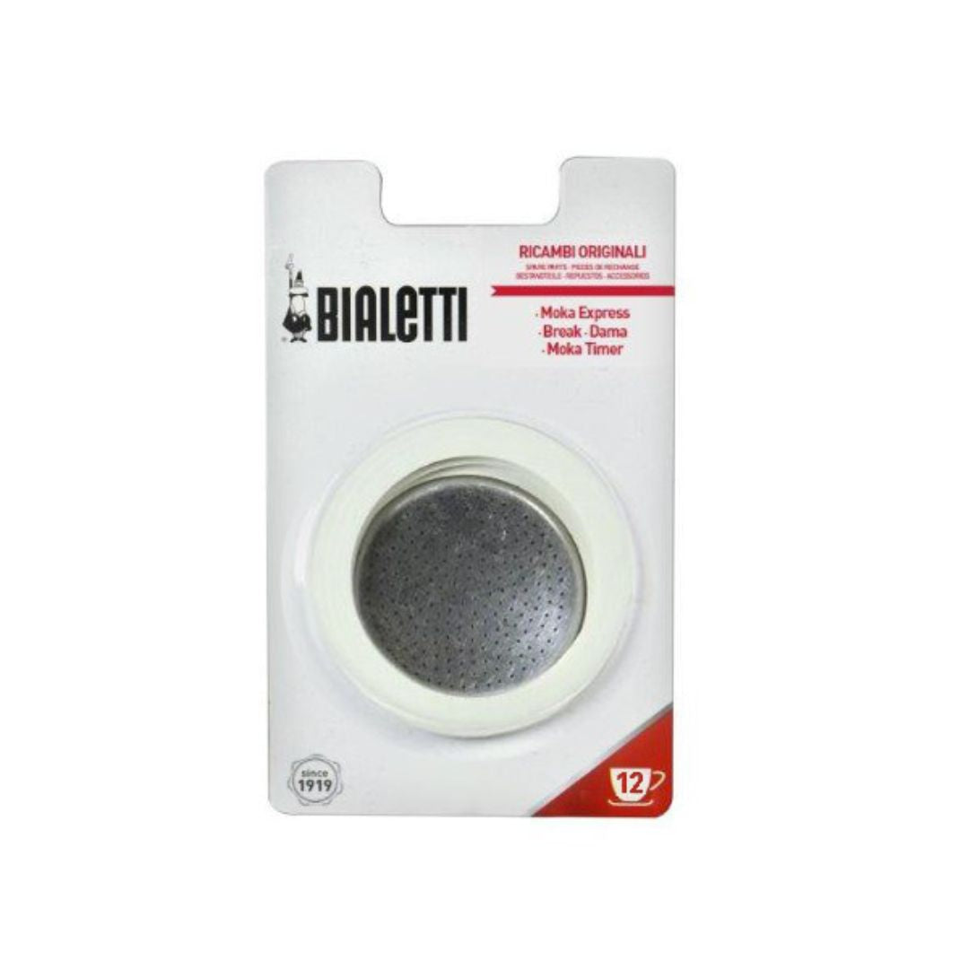 Bialetti Moka Express Parts – 3-Cup Gaskets and Filter Plate Combo