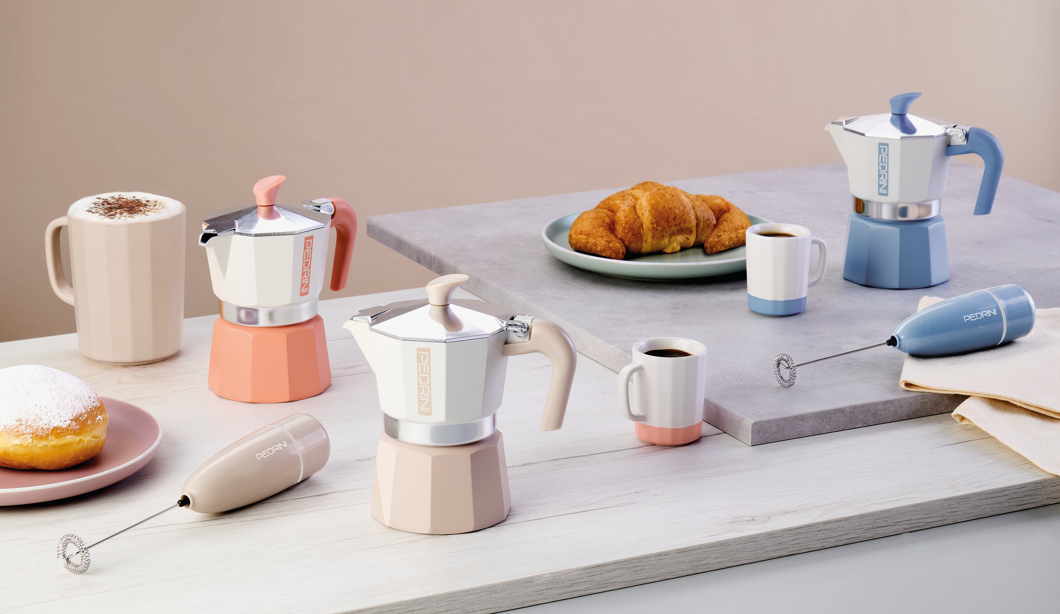 Pedrini MyMoka Colour - Colour Aluminium Stovetop Coffee Maker