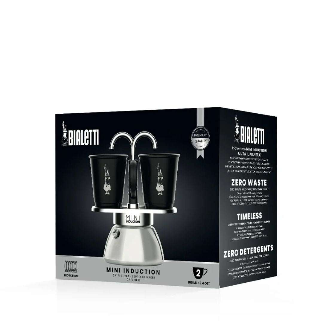 Induction-Friendly Mini Express by Bialetti – Unique Espresso Serving Set