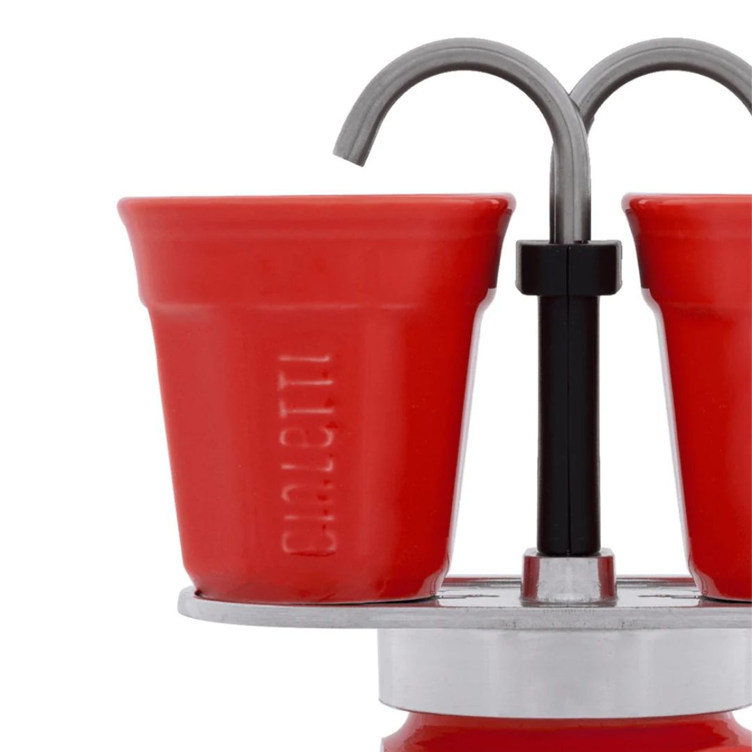 Mini Express Coffee Maker – Bialetti Set for Brewing Two Espressos