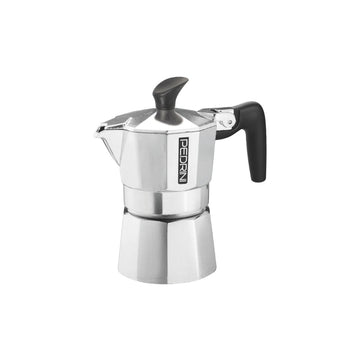 Pedrini Aroma Chic Moka Pot – 6-Cup Aluminum Stovetop Espresso Maker with Stylish Design