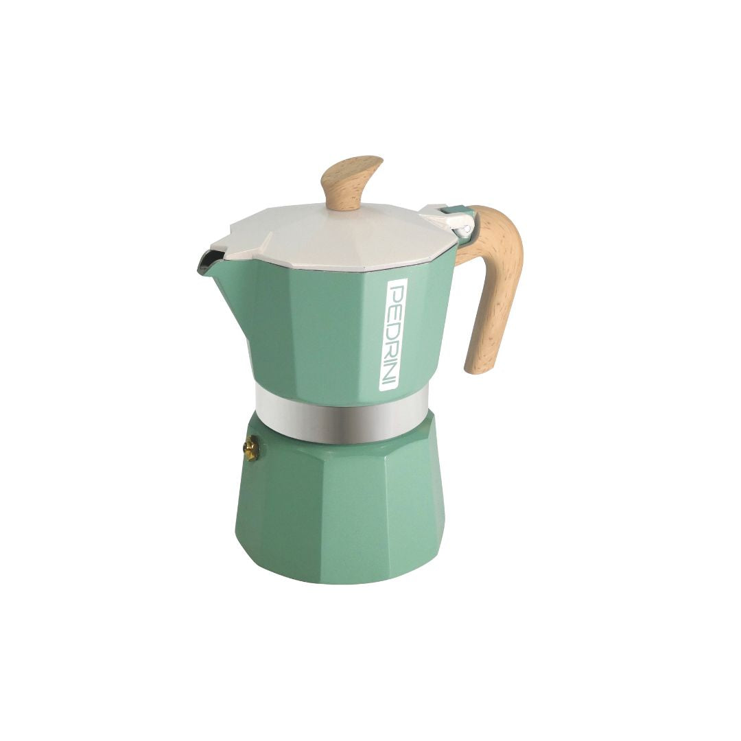 Pedrini My Moka Color Stovetop Espresso Maker – 3-Cup Aluminum Moka Pot in Vibrant Colors