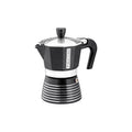 Side view of Pedrini Infinity Moka Pot showcasing ergonomic handle and precision spout