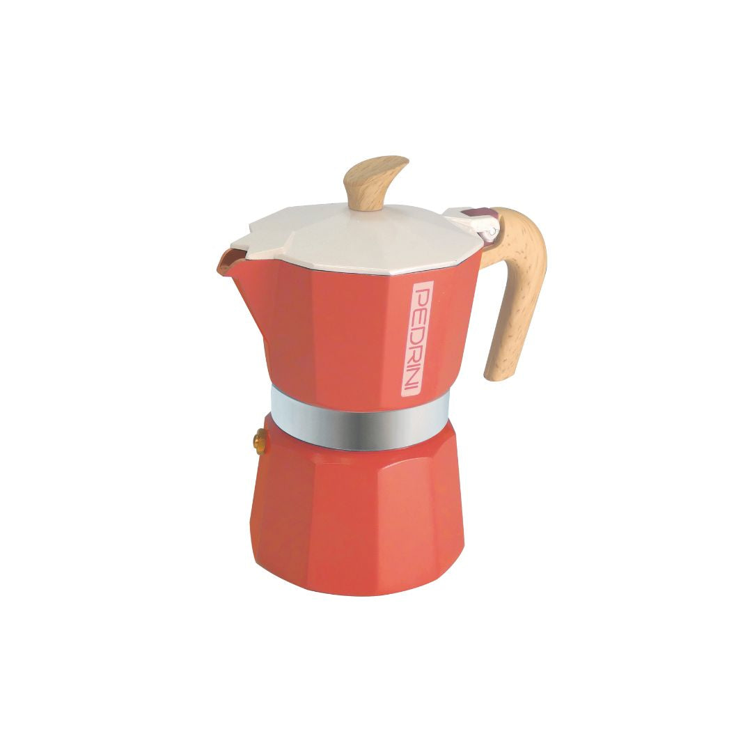 Pedrini My Moka Color Stovetop Espresso Maker – 3-Cup Aluminum Moka Pot in Vibrant Colors