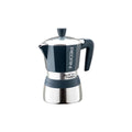 Top view of Pedrini MyMoka Induction Moka Pot featuring decorative lid with easy-grip knob