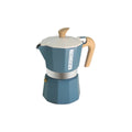 Top view of Pedrini My Moka Color Moka Pot featuring decorative lid with easy-grip knob