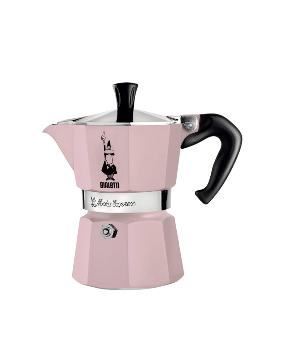 Bialetti Moka Express Pink 3 Cup - Coffeeworkz