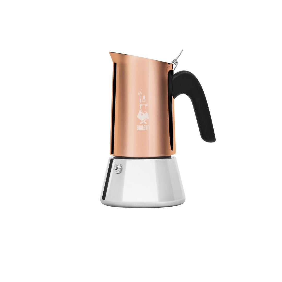 Bialetti Venus Induction Copper – Stainless Steel Moka Pot for Induction Stoves
