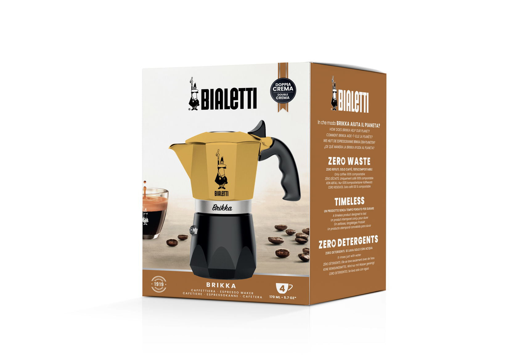 Bialetti Brikka limited Edition Yellow - Coffeeworkz