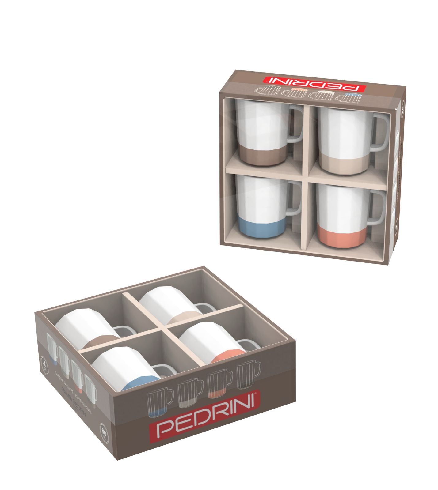 Pedrini Set of 4 Espresso Cups