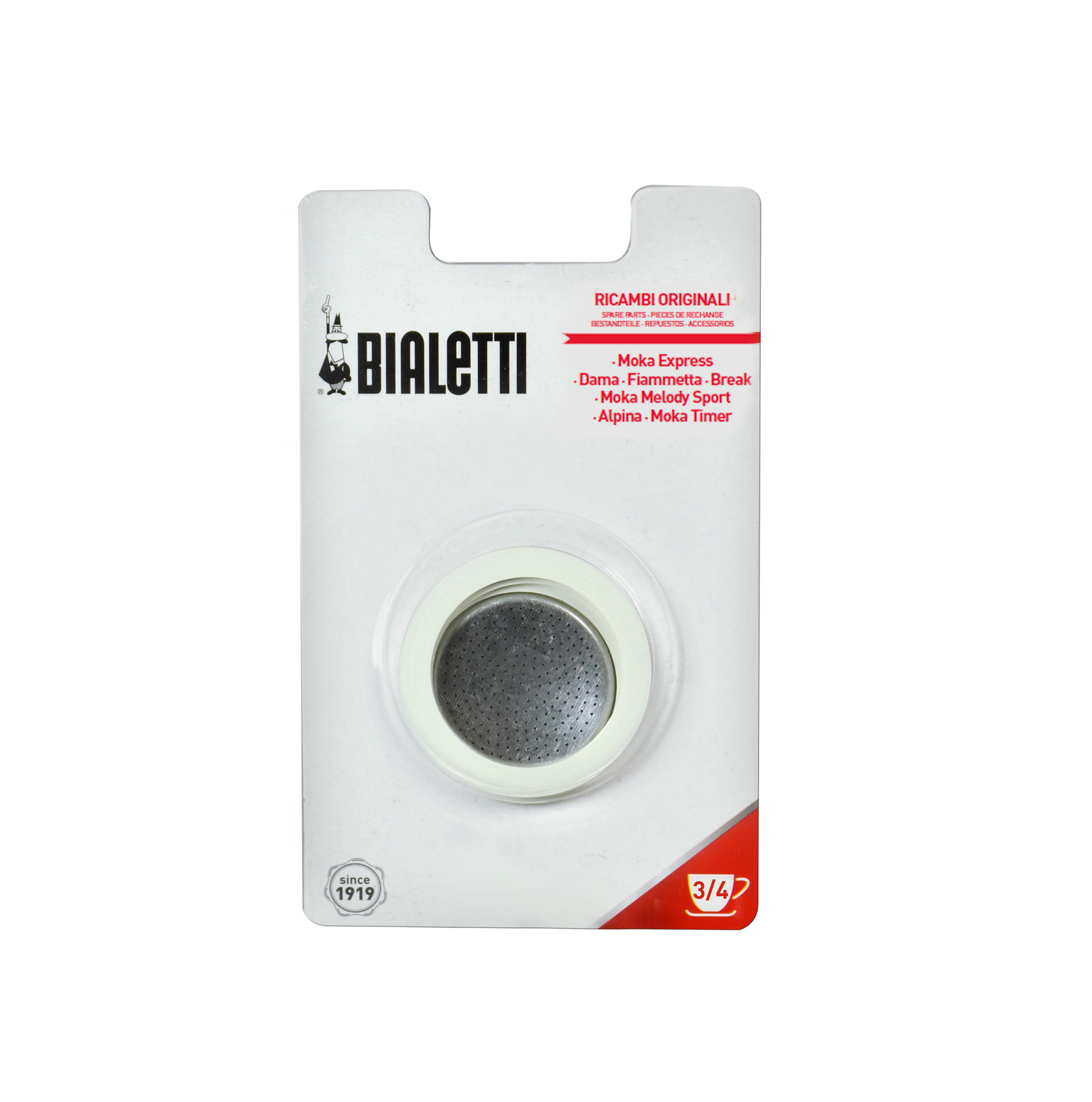 Bialetti Moka Express Silicon Gasket + Filter Plate - Coffeeworkz