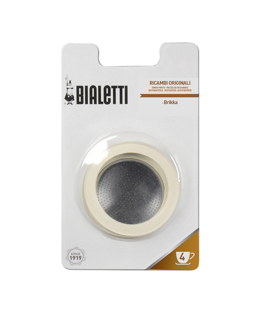 Bialetti Brikka 3 Rubber Gasket + 1 Filter Plate