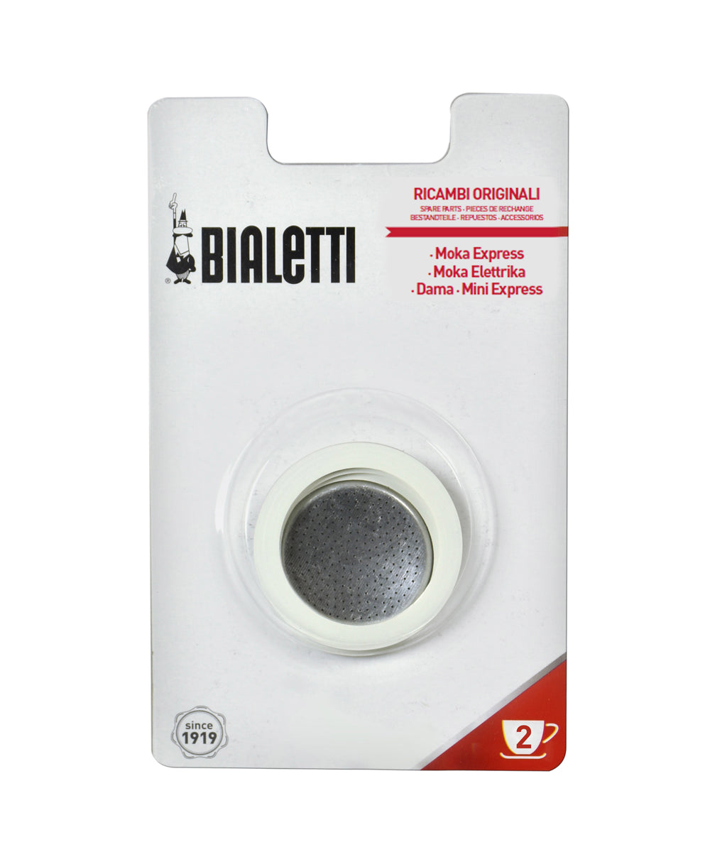 Bialetti Moka Express Silicon Gasket + Filter Plate