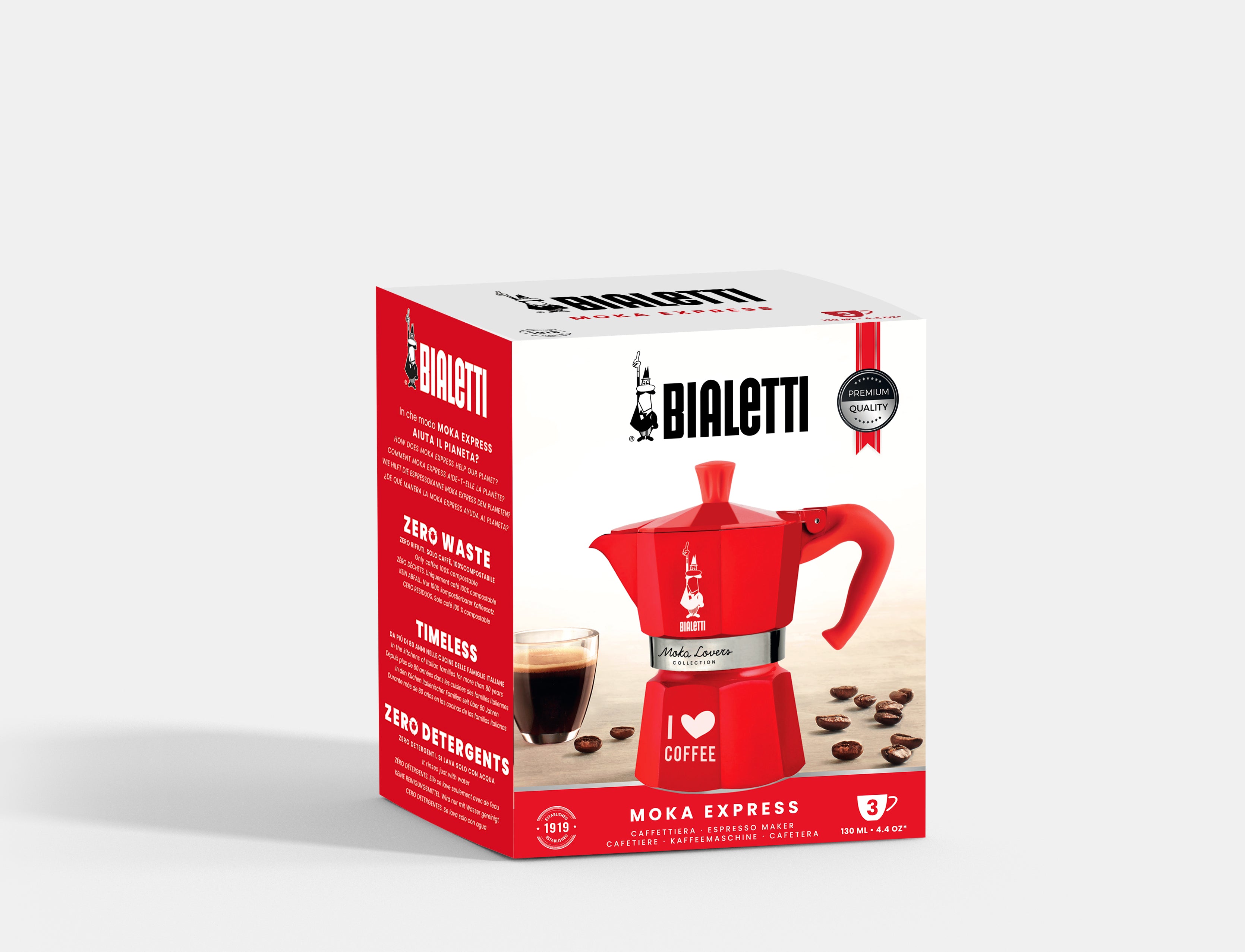 Bialetti Moka Lovers Collection Red